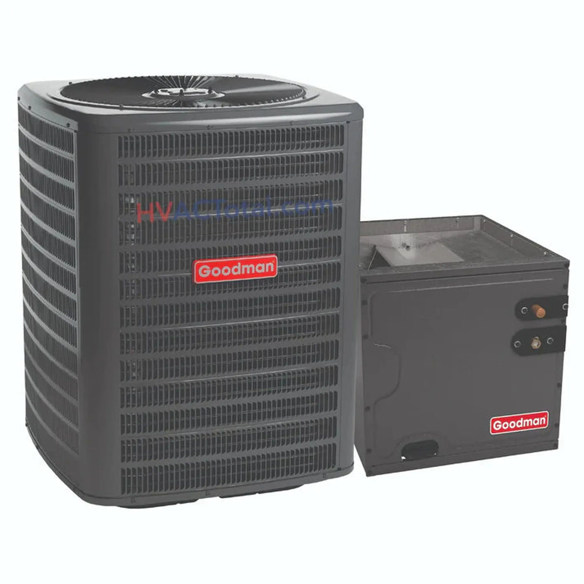 Goodman 1.5 Ton 13.4 SEER2 R32 Air Conditioner & 14" Vertical Cased Coil