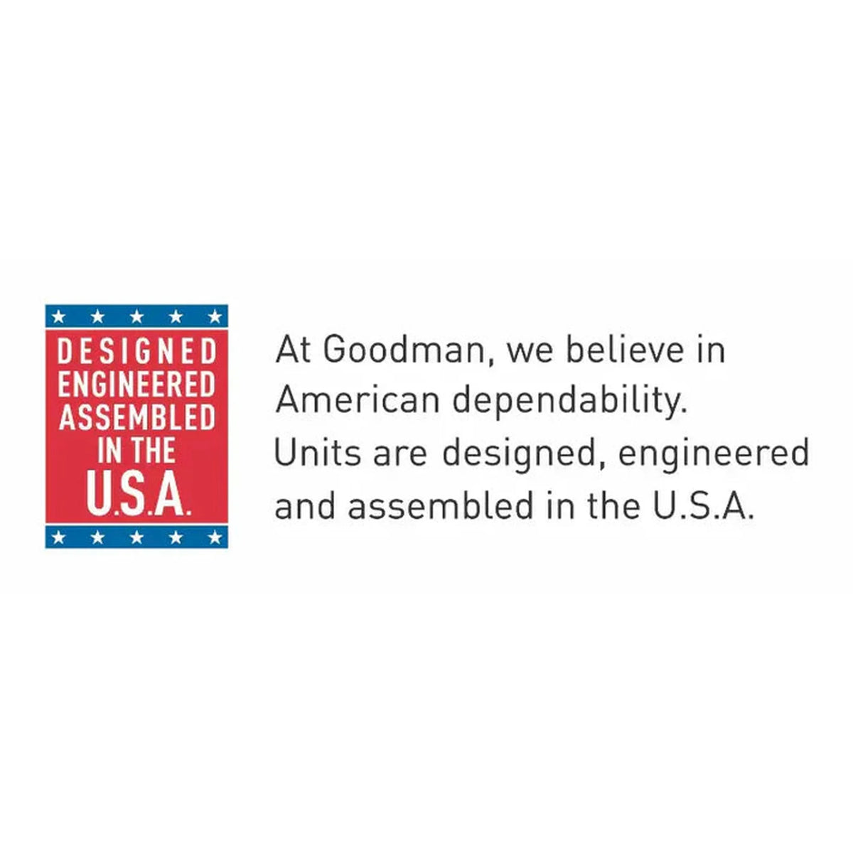 Goodman 1.5 Ton 13.4 SEER2 R32 Air Conditioner & 14" Vertical Cased Coil