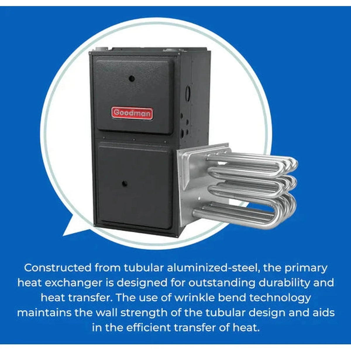 Goodman 80,000 BTU 96% Two Stage Gas Furnace, Upflow/Horizontal