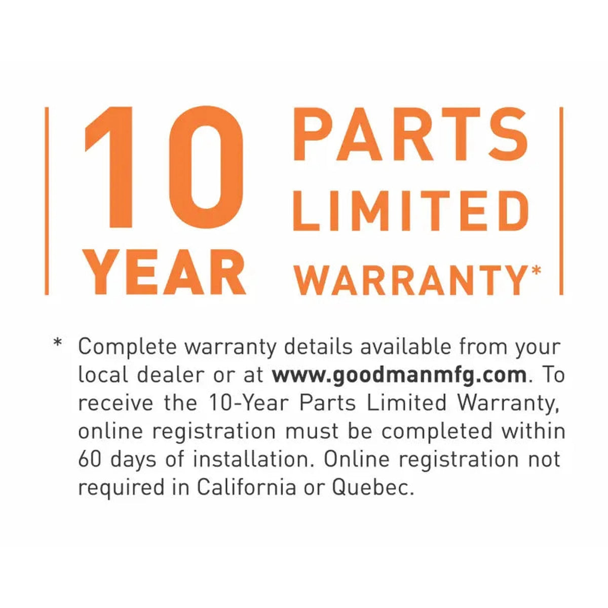 Goodman 2.5 Ton 15 SEER2 R32 AC and 96% AFUE 80K BTU Gas Furnace System - Upflow