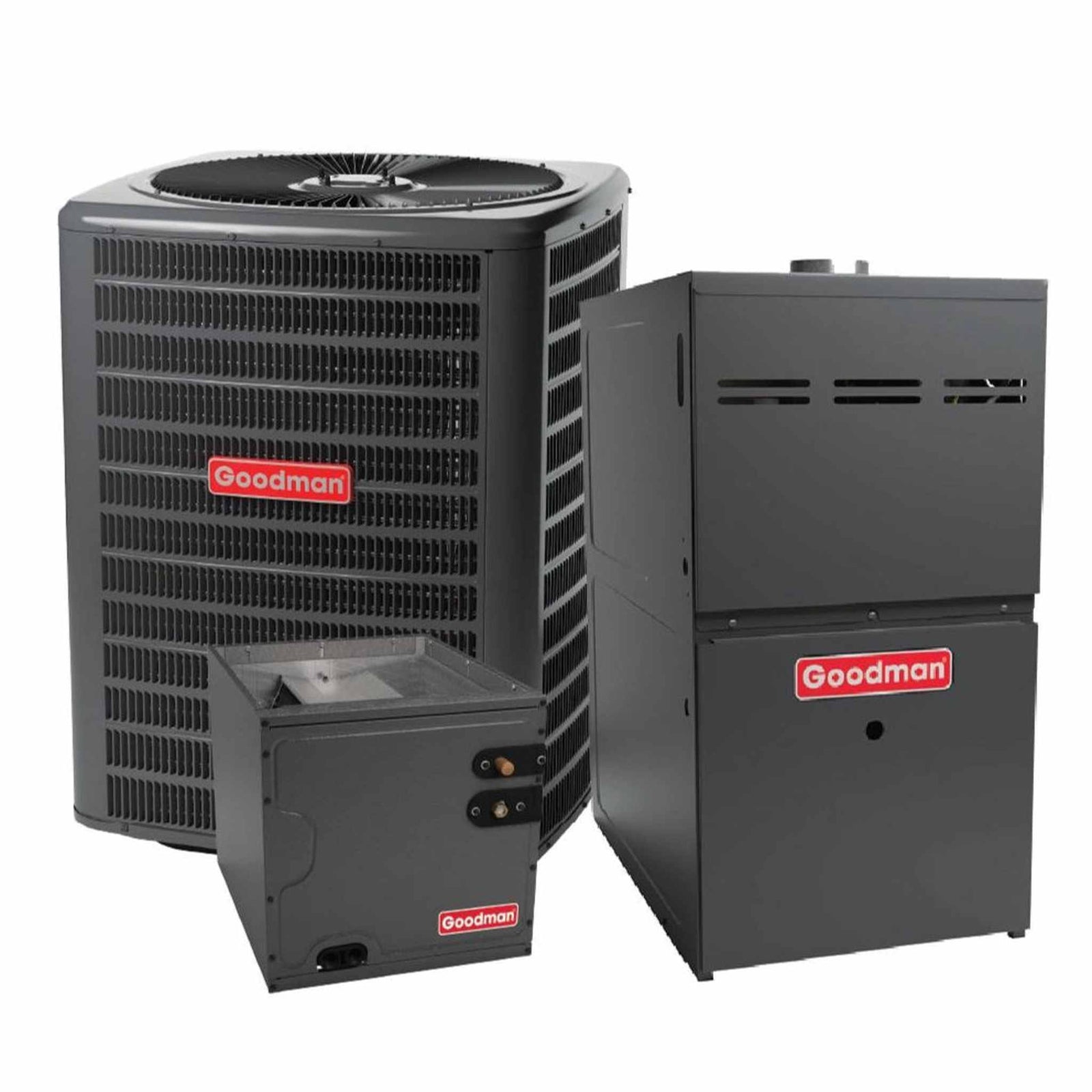 2 Ton 15.2 SEER 2 R-32 80,000 BTU 80% AFEU Goodman Dual Fuel System - Upflow